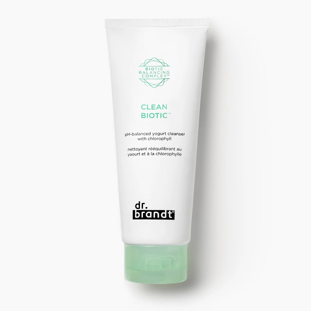 Dr. Brandt clean biotic ph-balanced yogurt cleanser with chlorophyll 105ml/3.5oz